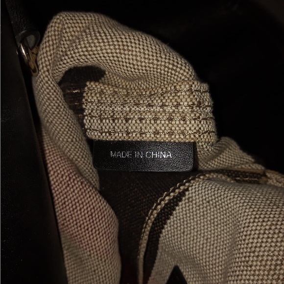 EUC - Burberry medium Susanna jute mega check bucket bag with two straps - Picture 10 of 13